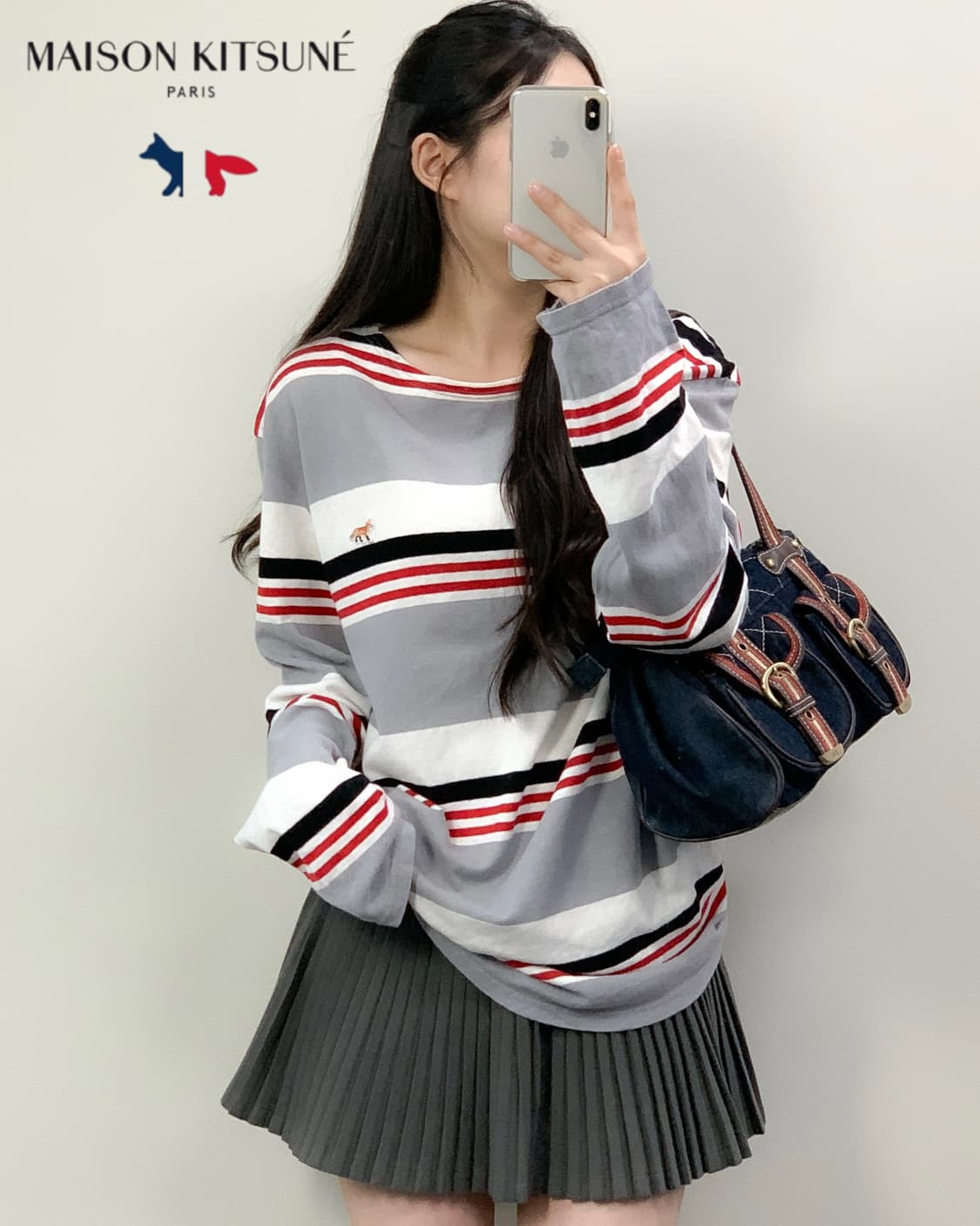 메종키츠네 롱슬리브 상품이미지2