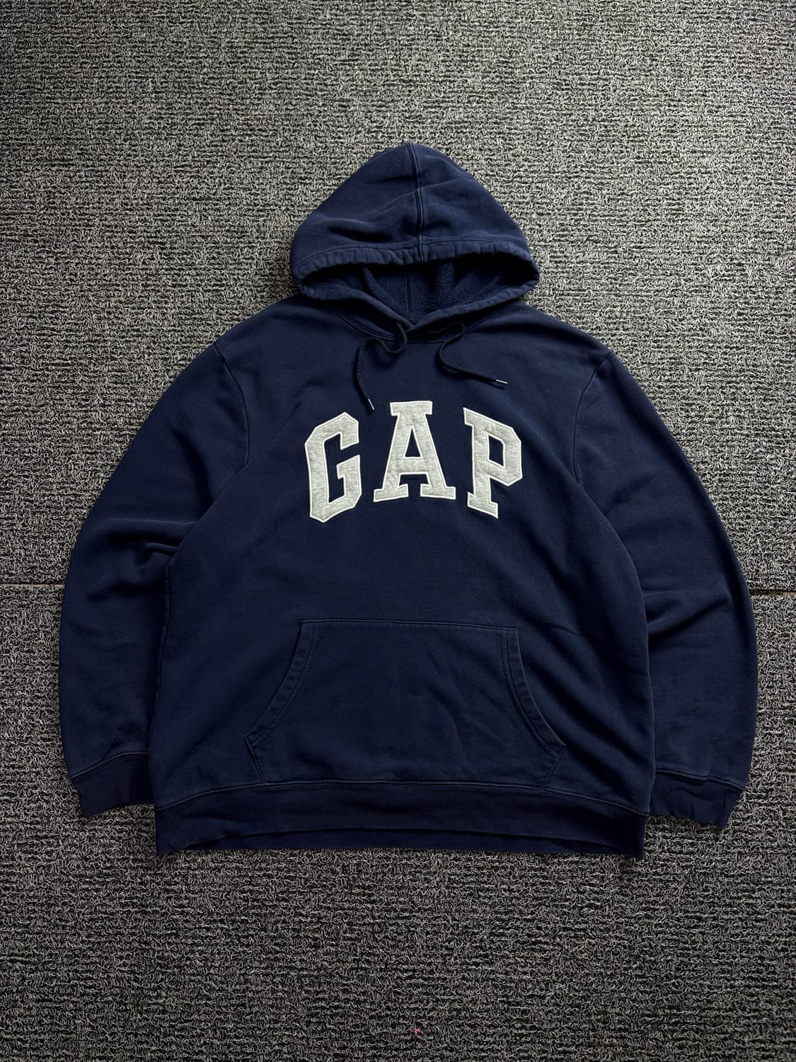 갭 빅로고 미니멀 박시핏 후디 네이비 1681 상품이미지2