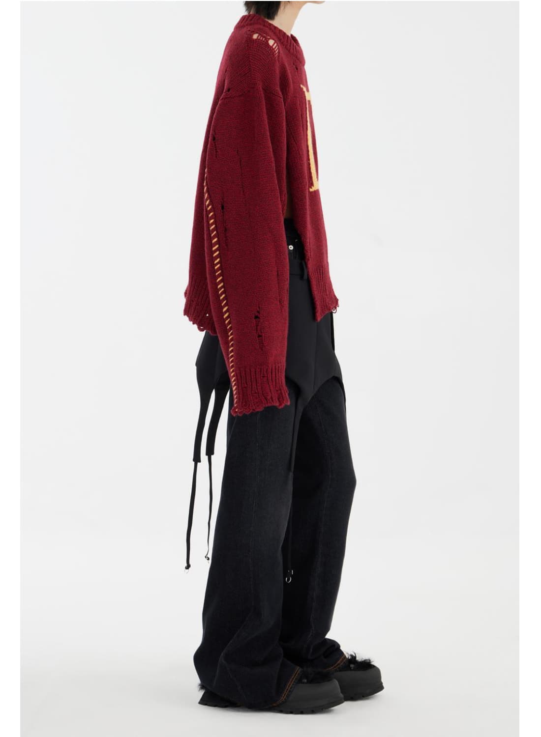 23AW egonlab 데미지 니트 점퍼 상품이미지7