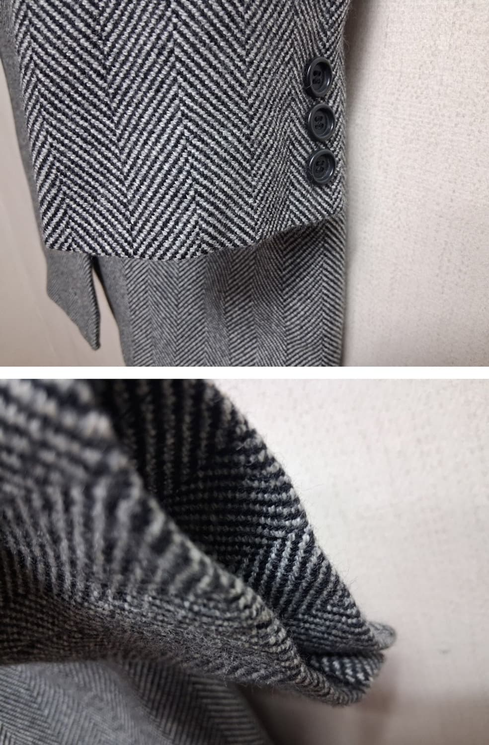 MADE ITALY tasca 헤링본코트 여성66 울100%
 상품이미지7