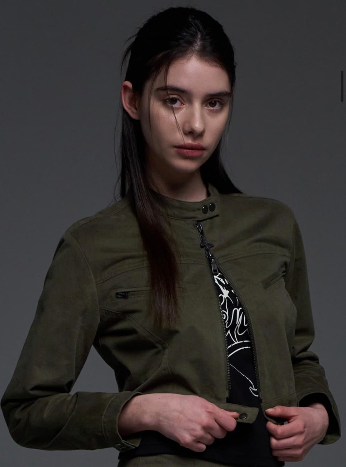 팬시클럽 바이커 크롭 자켓 상품이미지1