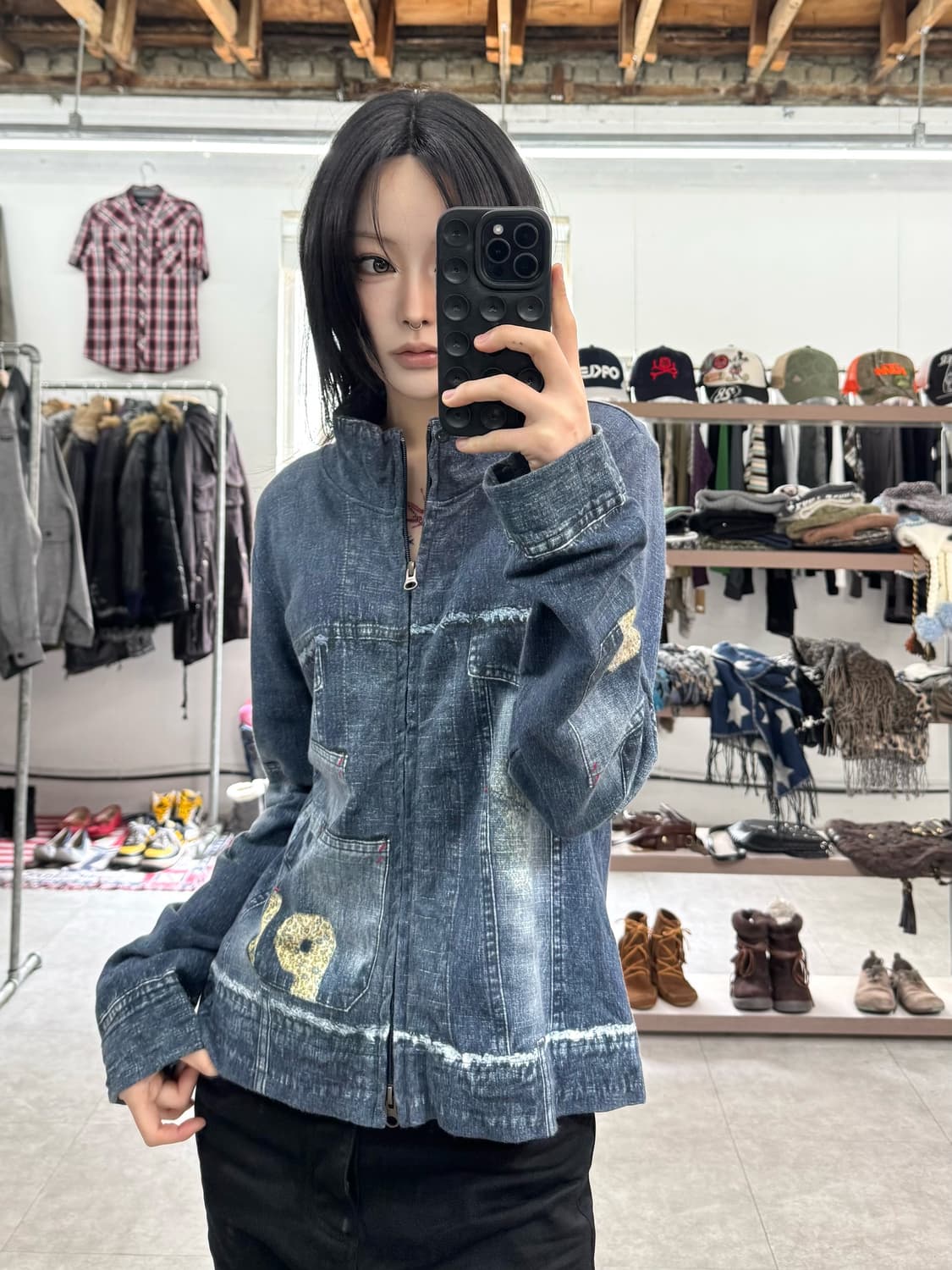 Priverite 페이크 포켓 투웨이 자켓 상품이미지2