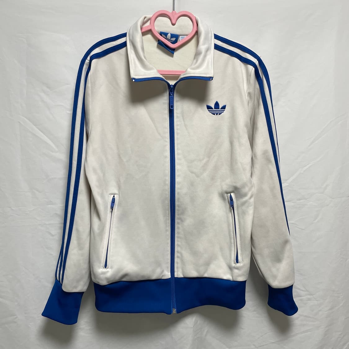 아디다스 화이트+블루 져지 상품이미지2