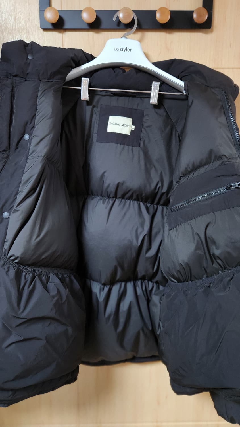 토마스모어 시티숏 푸퍼 다운 패딩 블랙 L사이즈 상품이미지3