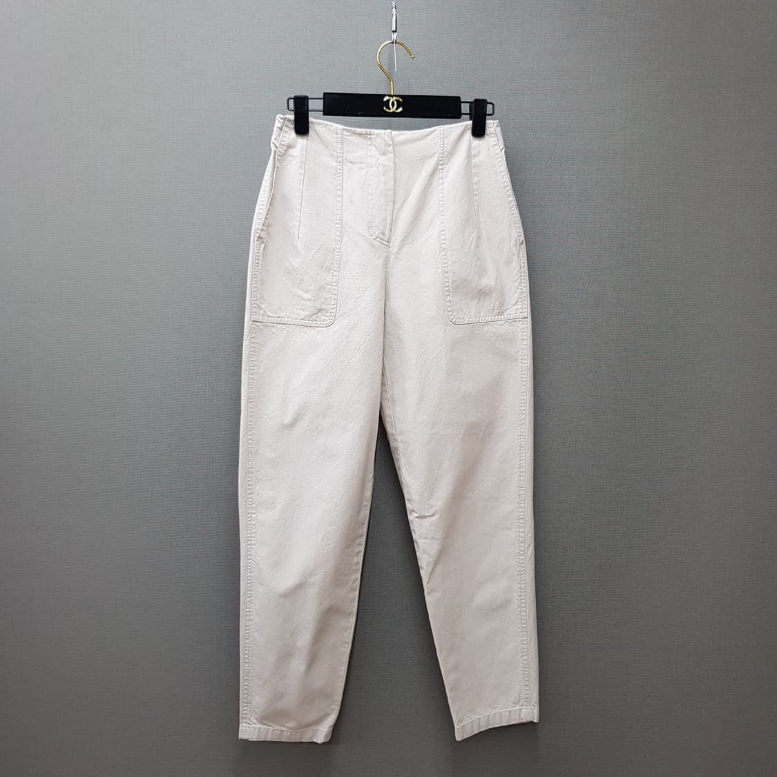 한섬 랑방 코튼 테이퍼드 팬츠 61-90사이즈 상품이미지1