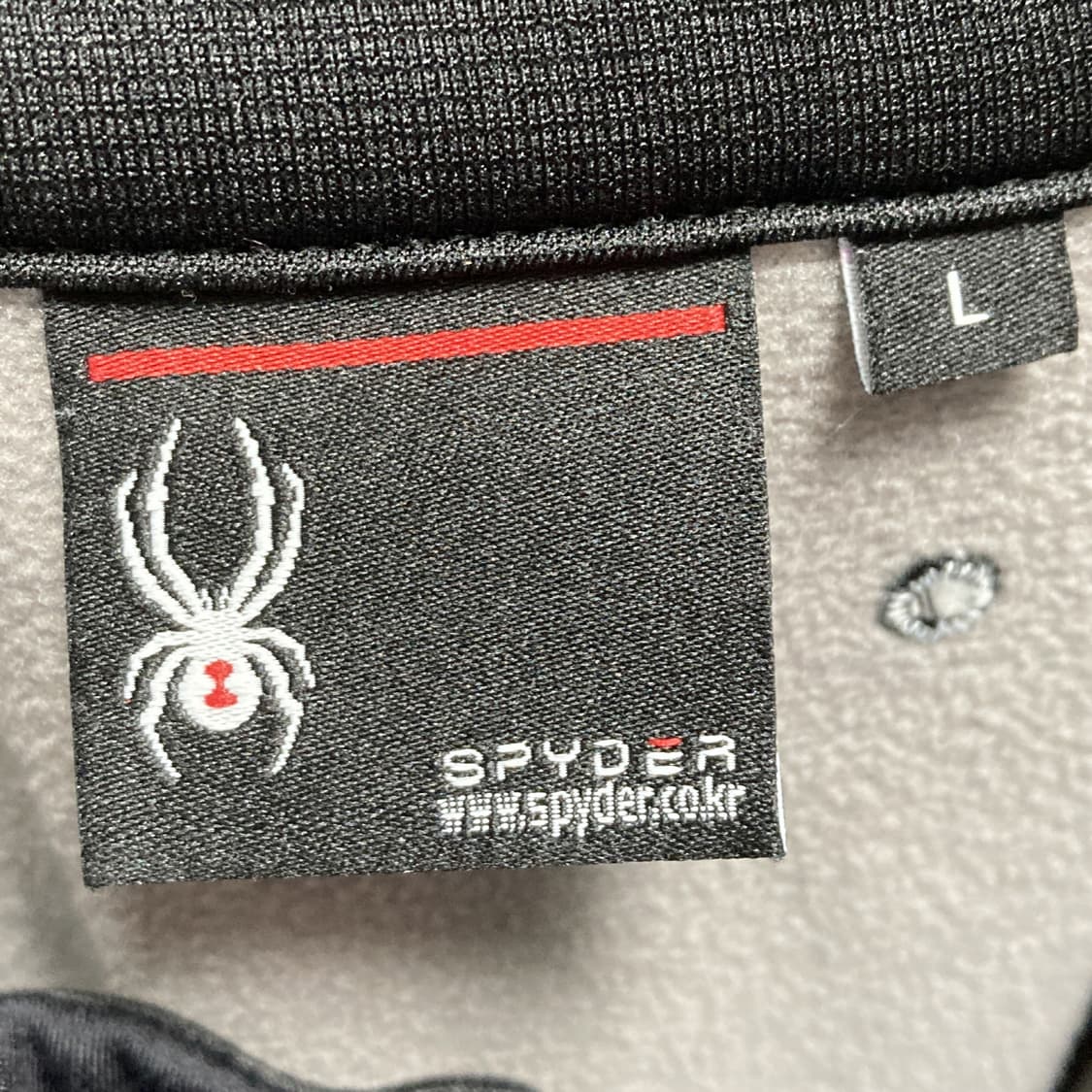 스파이더 남성스포츠기모집업자켓 블랙 100  상품이미지4