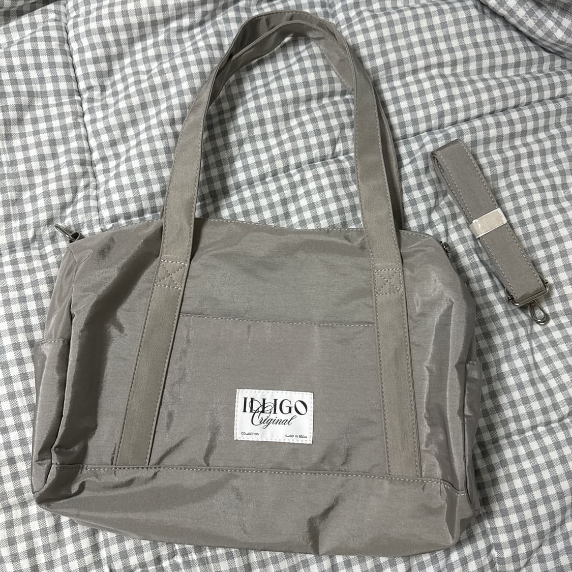 일리고 유틸리티 더플 백 다크실버 숄더백 토트백 가방 상품이미지2
