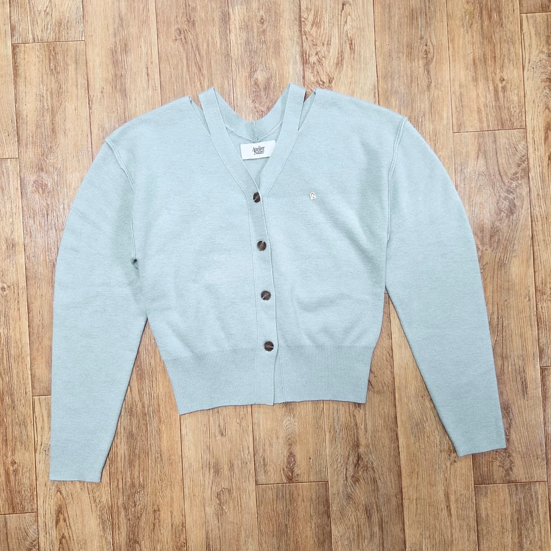 아틀리에나인(Atelier Nain) 로웰 컷아웃 니트가디건 프리사이즈 상품이미지5
