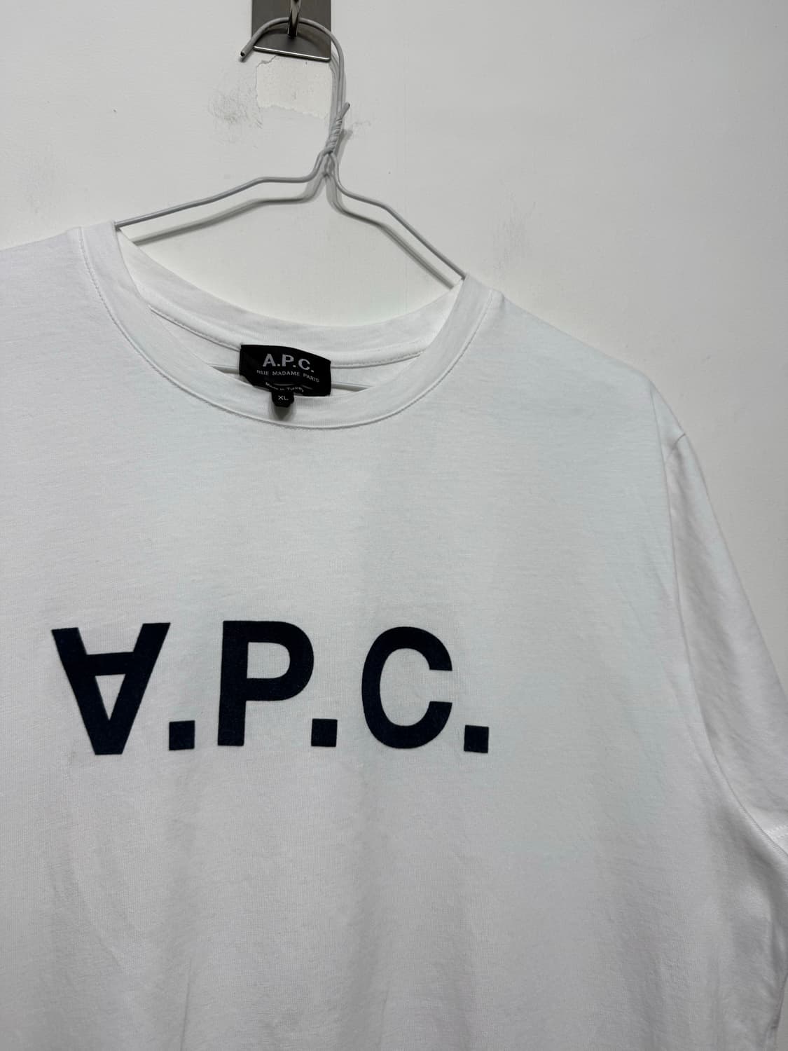 아페쎄 APC 로고 반팔 티셔츠 XL 상품이미지3