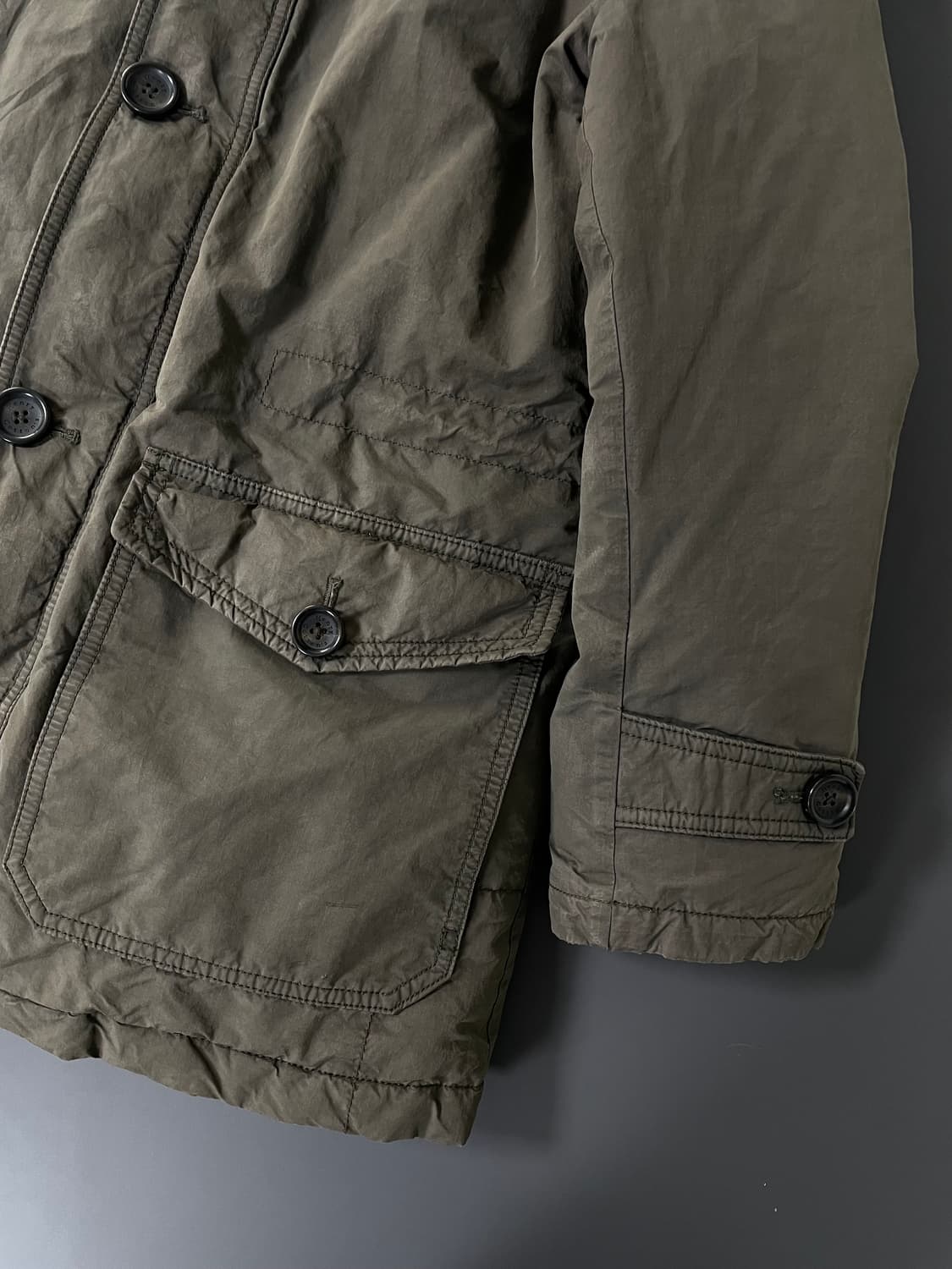 [L] 헨리코튼 은장 로고 다운 패딩 필드 자켓 상품이미지6