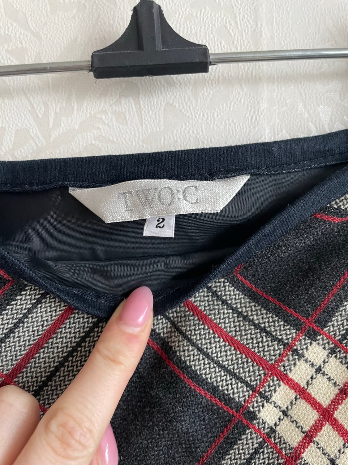 일본 빈티지 체크 롱스커트 55 상품이미지6