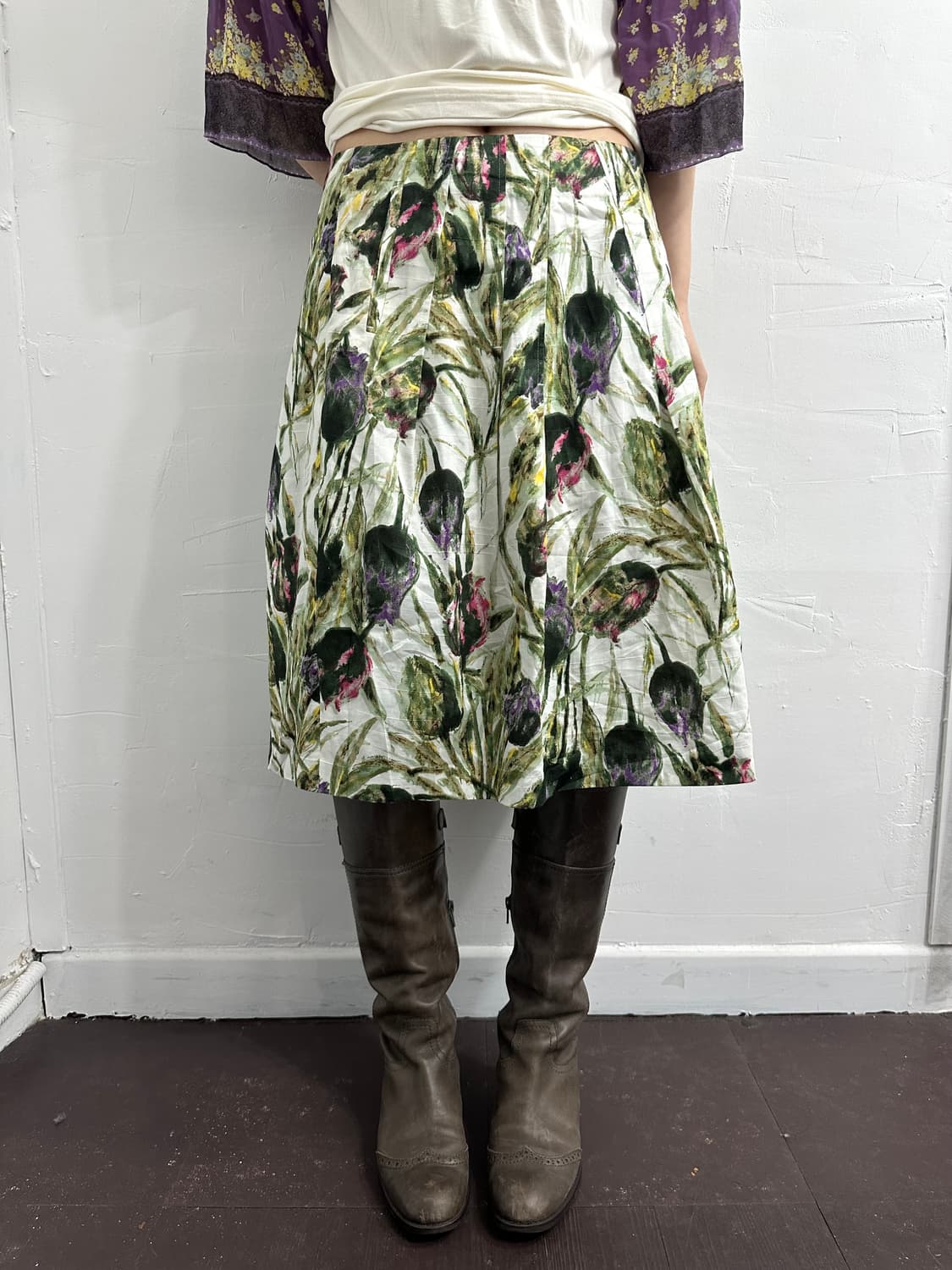 mari enedam italy garden printing skirt 상품이미지4