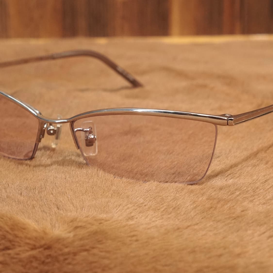 솔리드 블루 Japan 티타늄 안경 상품이미지2