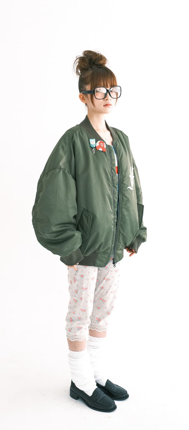 샵페어리 봄버 자켓 카키   상품이미지2
