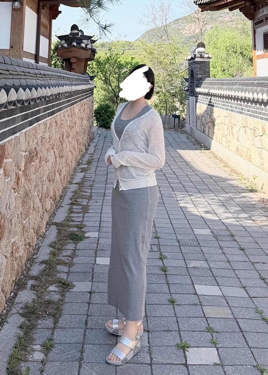 메종키츠네 베이비폭스 리브드 탱크 드레스 상품이미지9