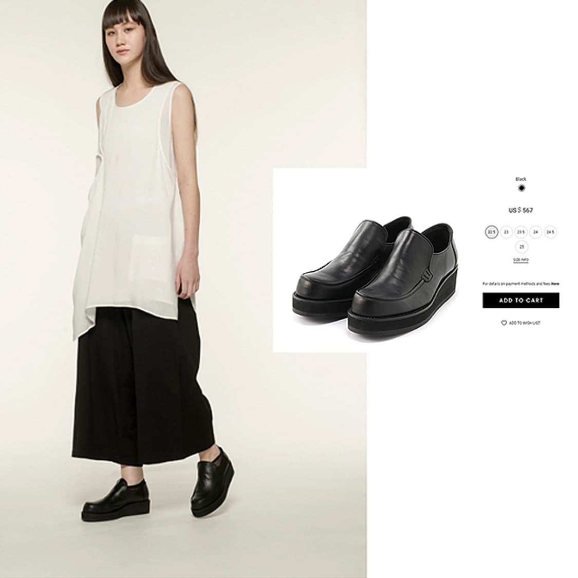 Y's 클래식블랙가죽슬립온 상품이미지1