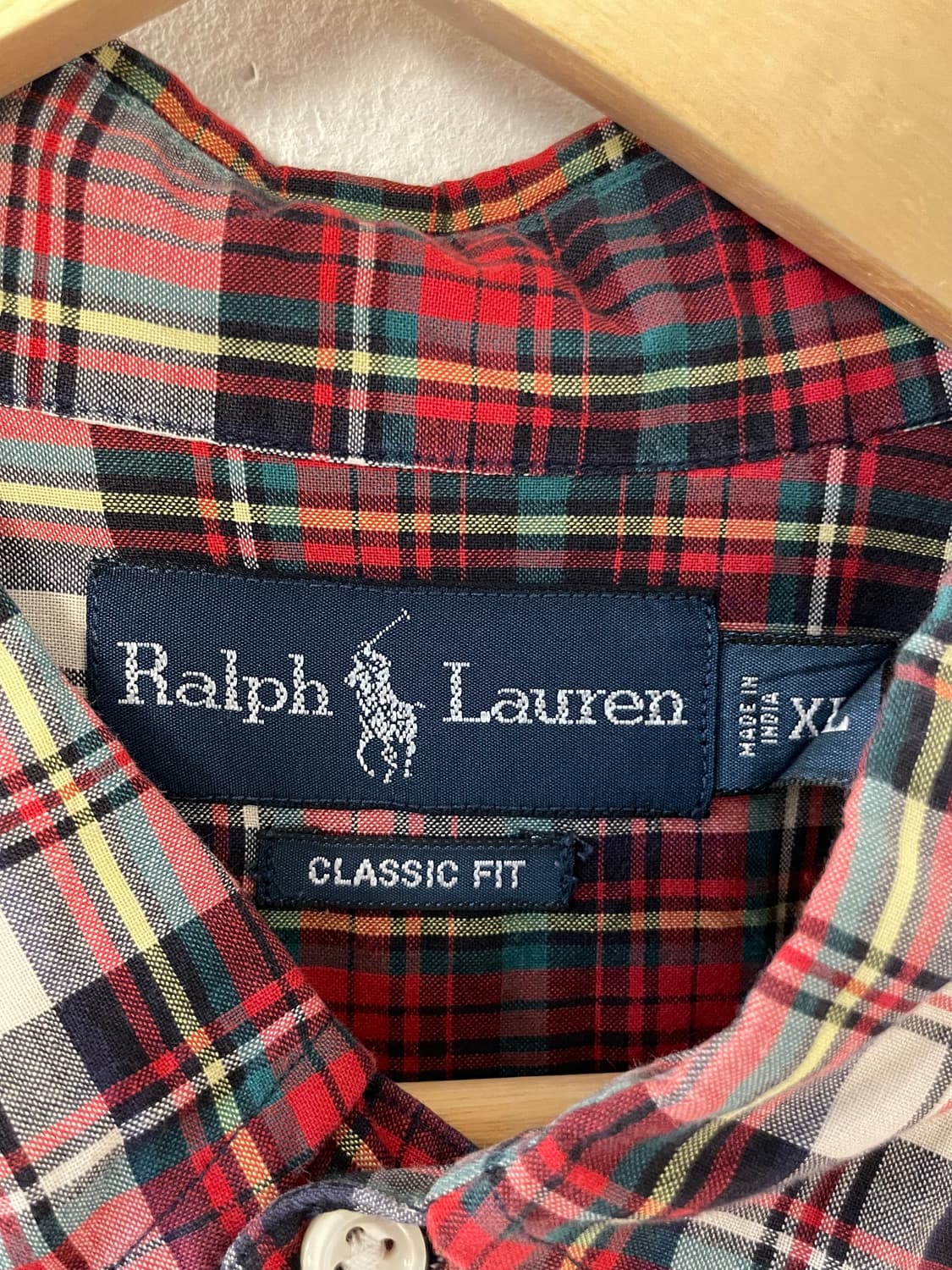 폴로 커스텀핏 체크 반팔 셔츠  상품이미지4