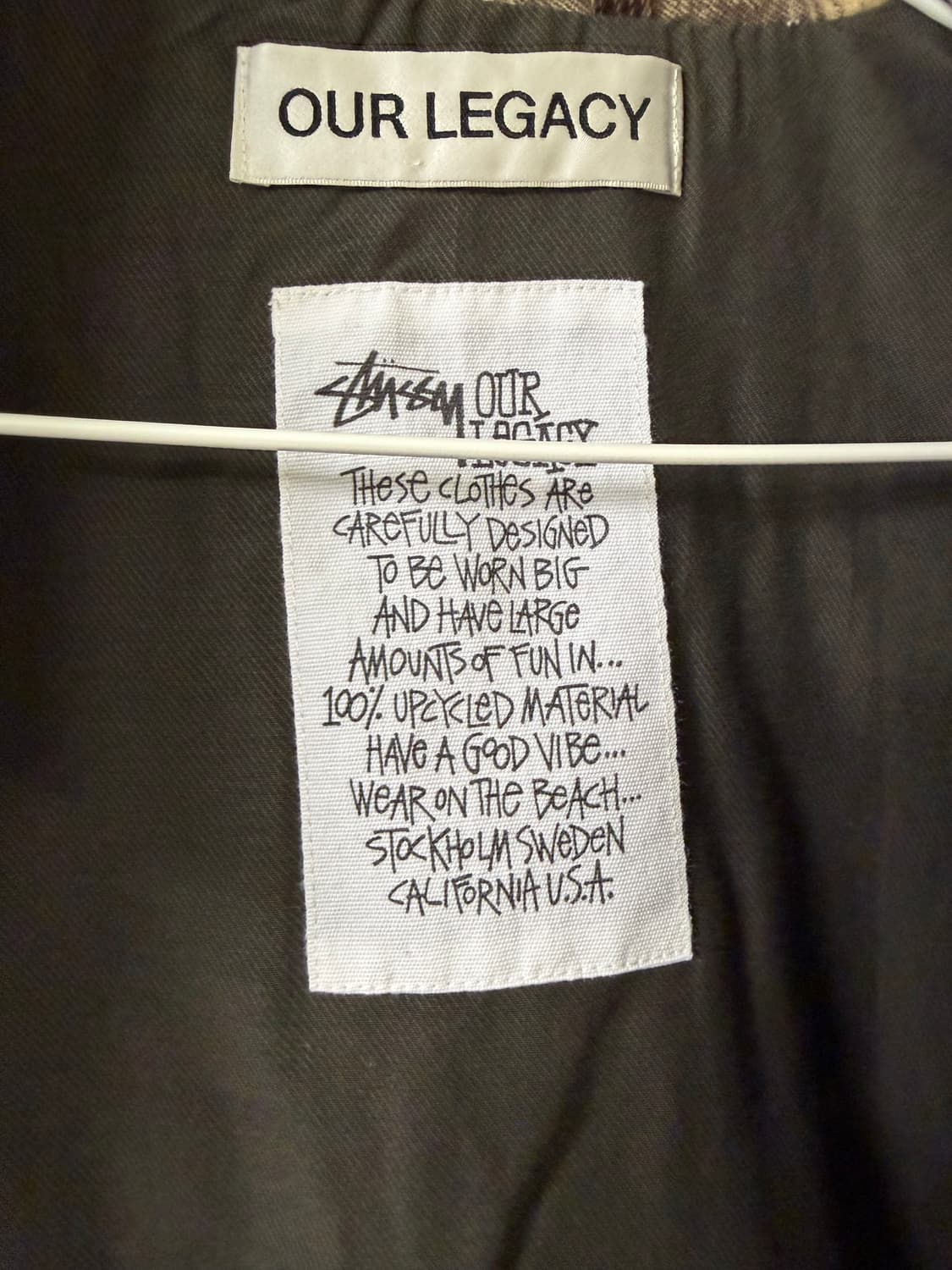 스투시 아워레가시 워크샵 블루종 자켓 플란넬 네브래스카 플란넬 플레이 상품이미지6