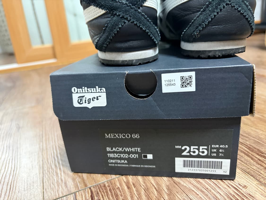 오니츠카 타이거 멕시코 66 블랙 회이트(검흰) 상품이미지4