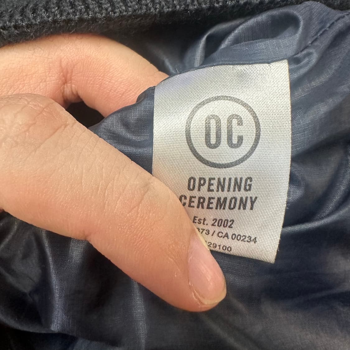 오프닝세레모니 블랙바시티자켓 S 상품이미지4