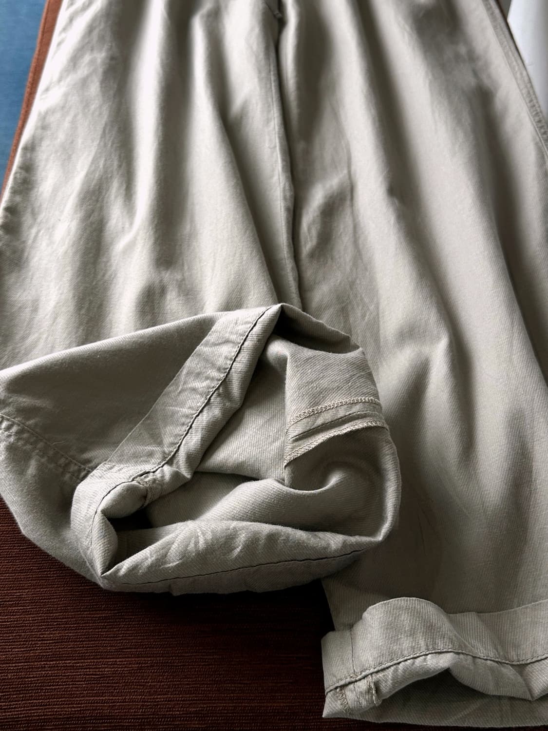 Cupro linen cotton blend straight pants 상품이미지6