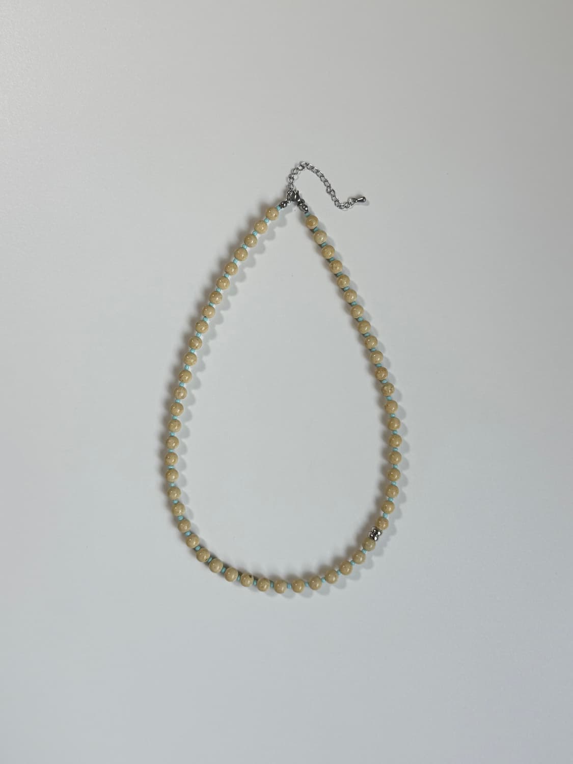 Summer Beaded Necklace - Sand Blue 상품이미지1