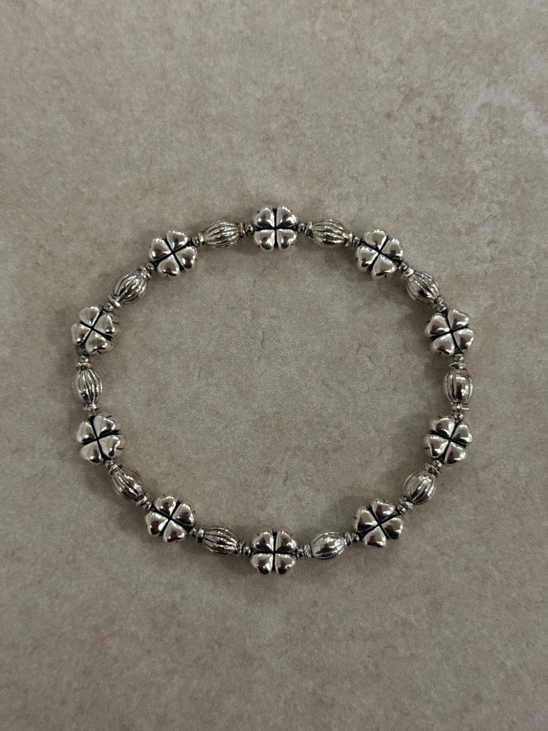 클로버 포인트 실버 팔찌 상품이미지1