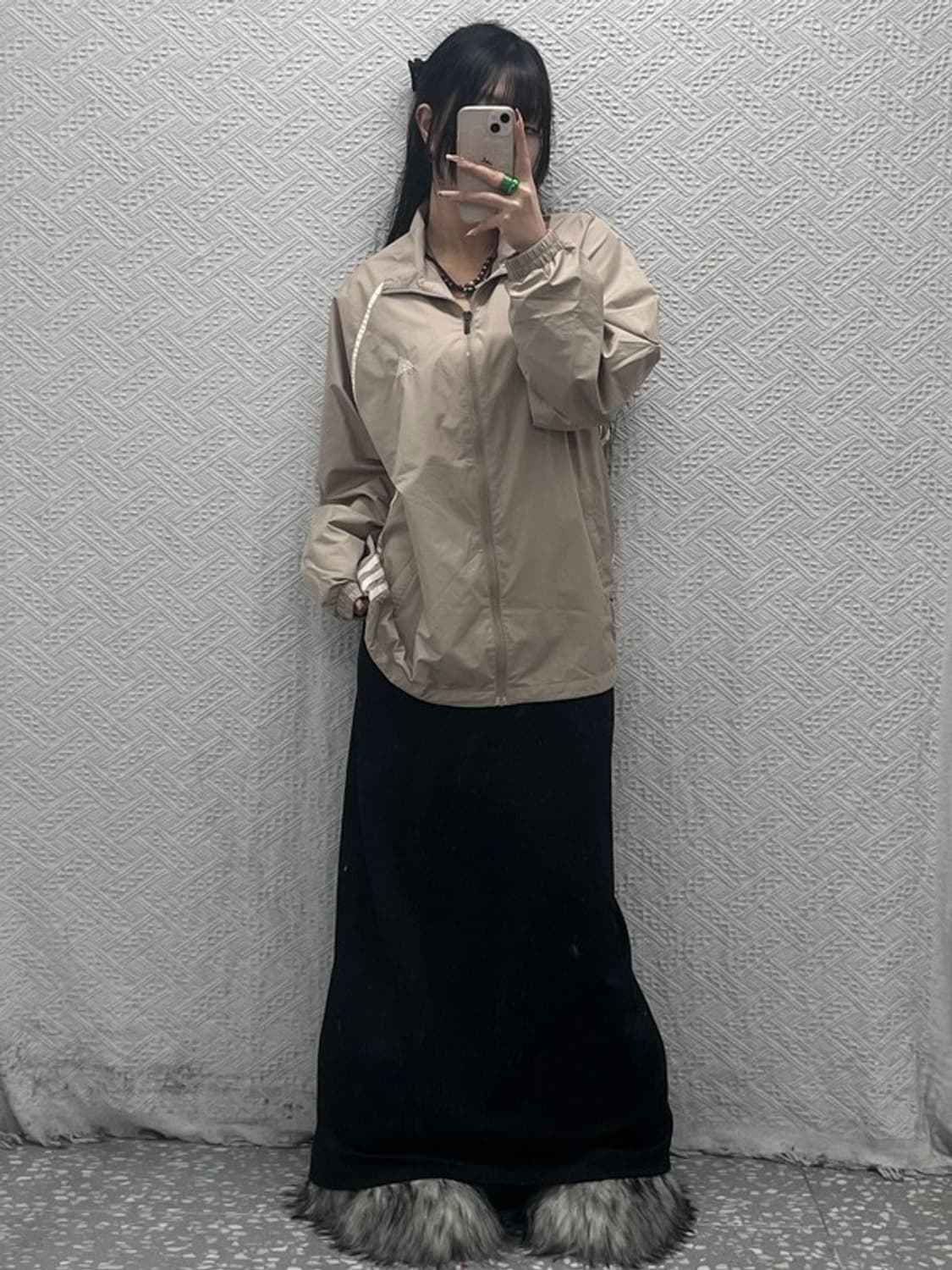 아디다스 올드스쿨 라인배색 바람막이 자켓 95 C08256 상품이미지2