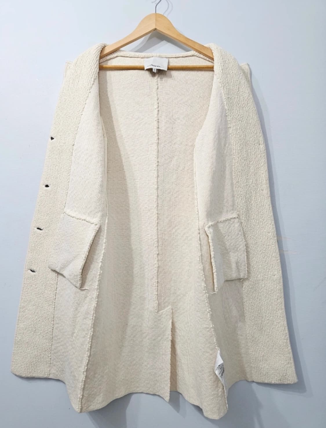 (새상품급) 3.1 필립림 실크 아이보리 롱코트 ~55 상품이미지8