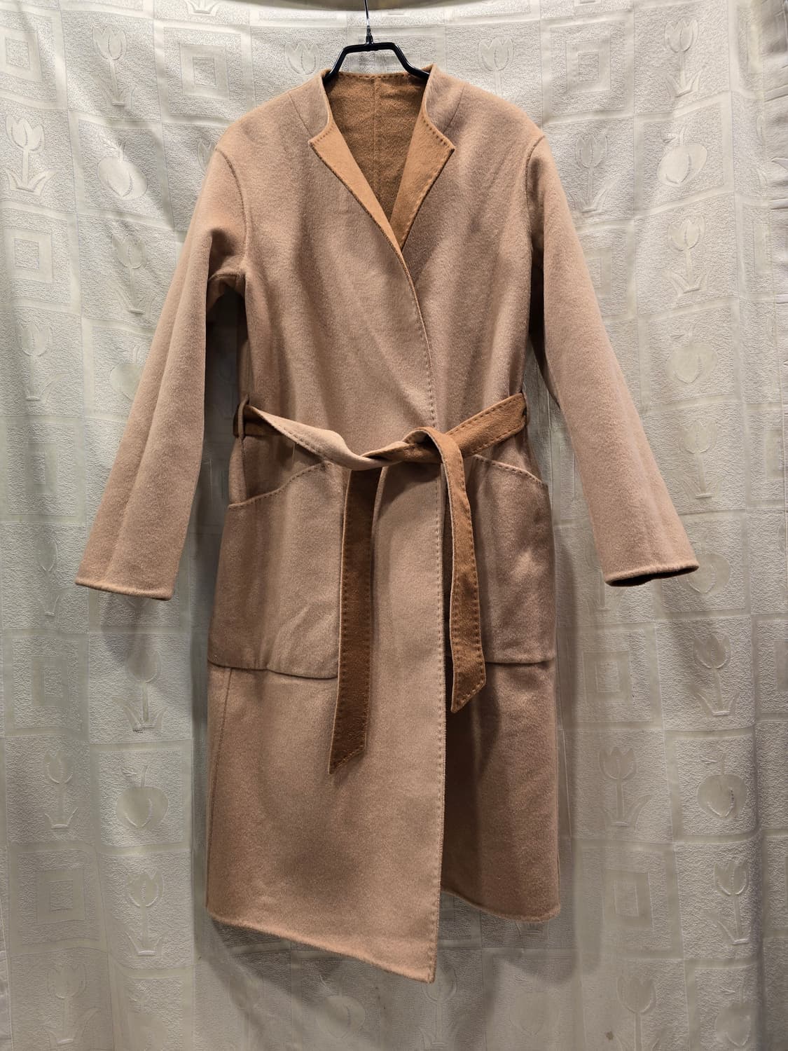 거의새거) 고비 캐시미어 100% 핸드메이드 리버시블 코트 42/XS(4 상품이미지6