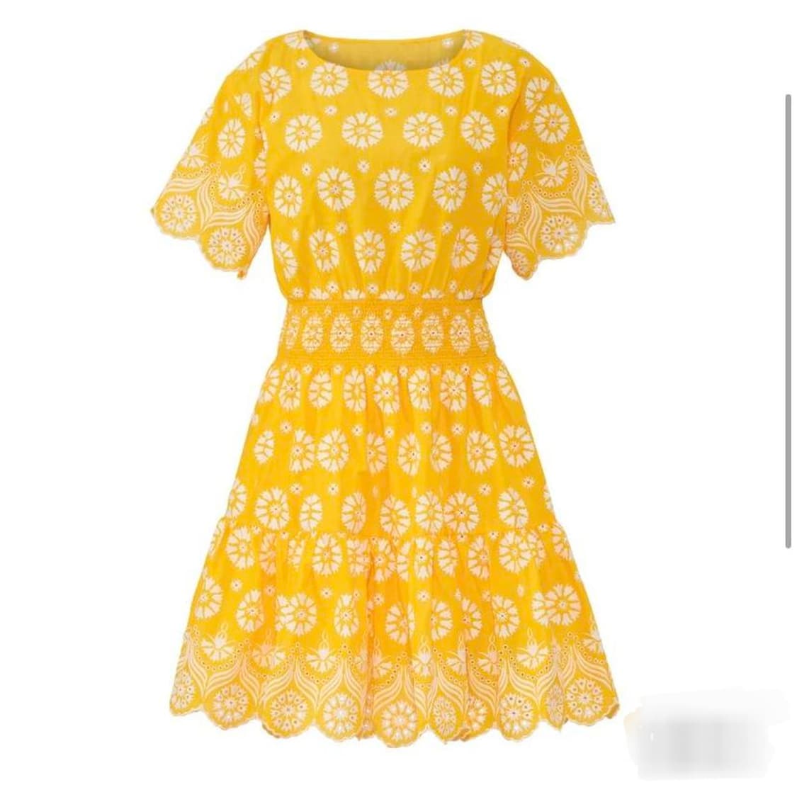 (새상품)토리버치 TORY BURCH 자수 아일렛 스모크 밴딩 원피스 상품이미지2
