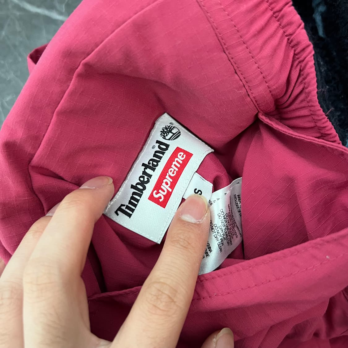 슈프림 x 팀버랜드 21FW 리버시블 립스탑 팬츠 버건디 상품이미지9