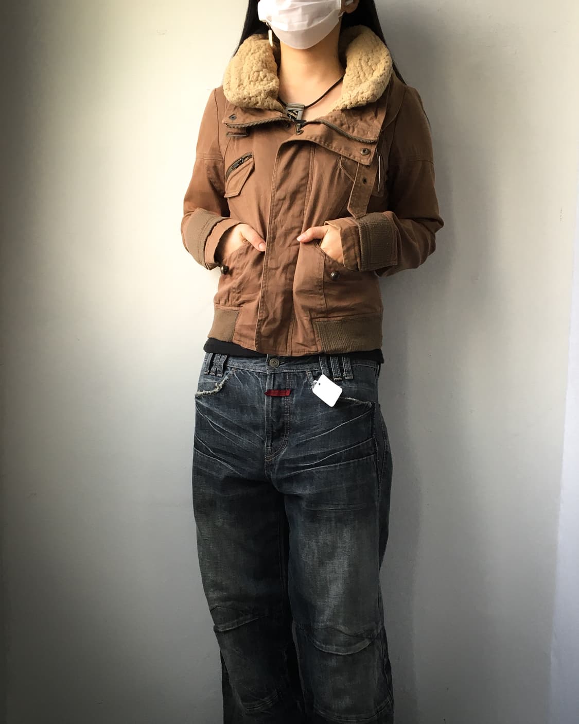 High neck belted jacket 상품이미지9