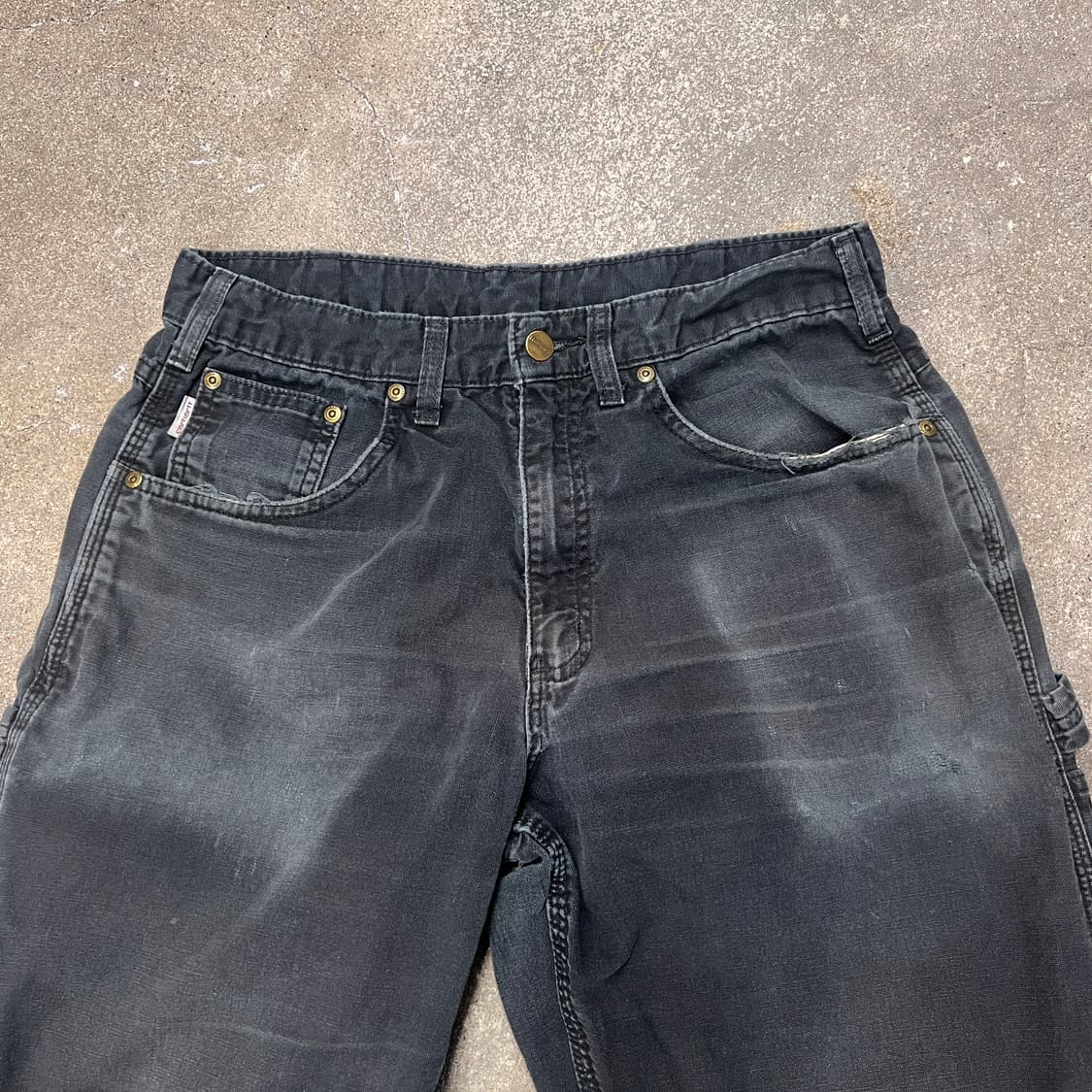 칼하트 릴렉스 오리지널핏 워크팬츠 B159 BLK 상품이미지2