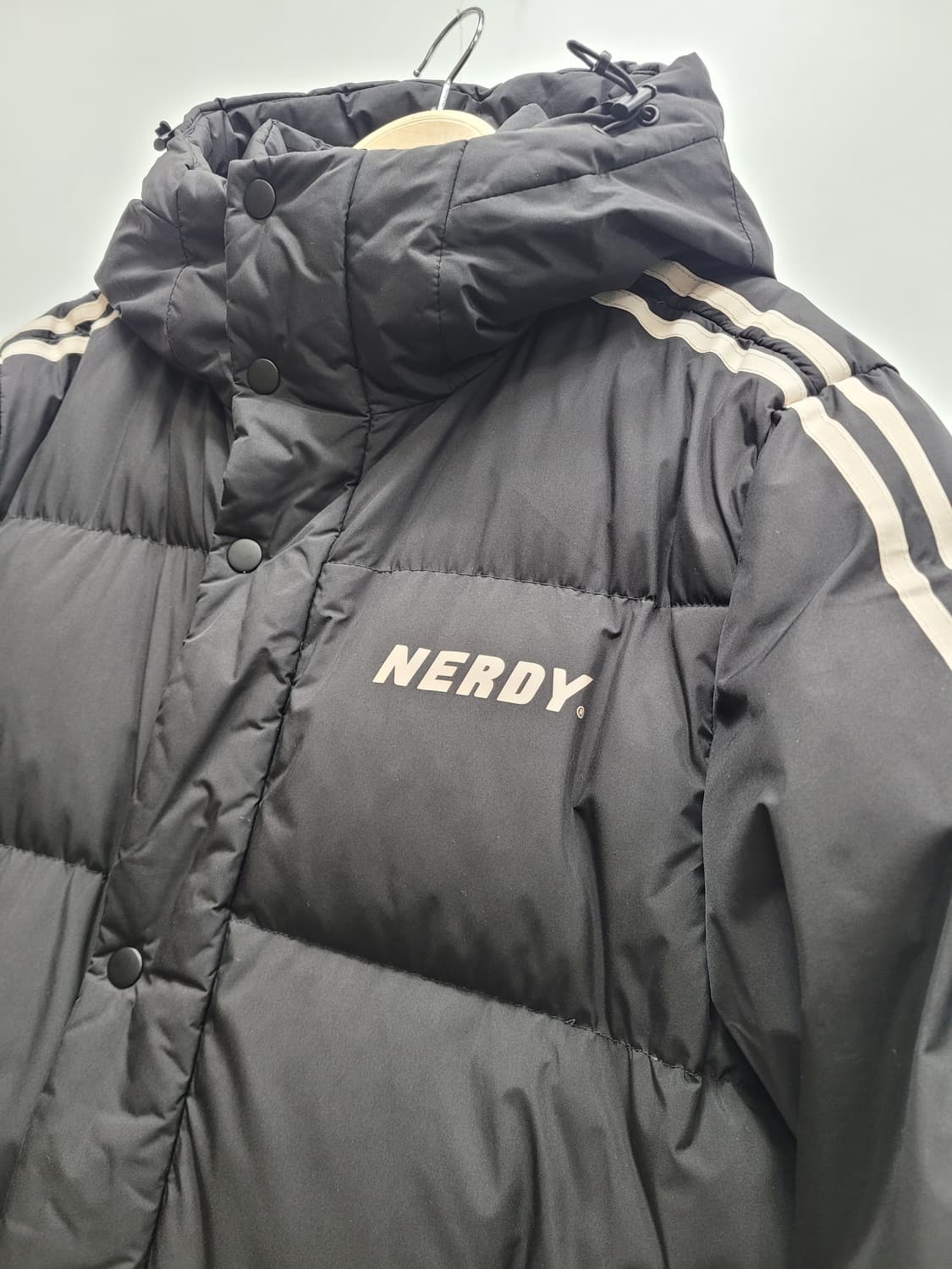 NERDY 널디 백로고 후드 다운 롱 패딩 / S
 상품이미지3