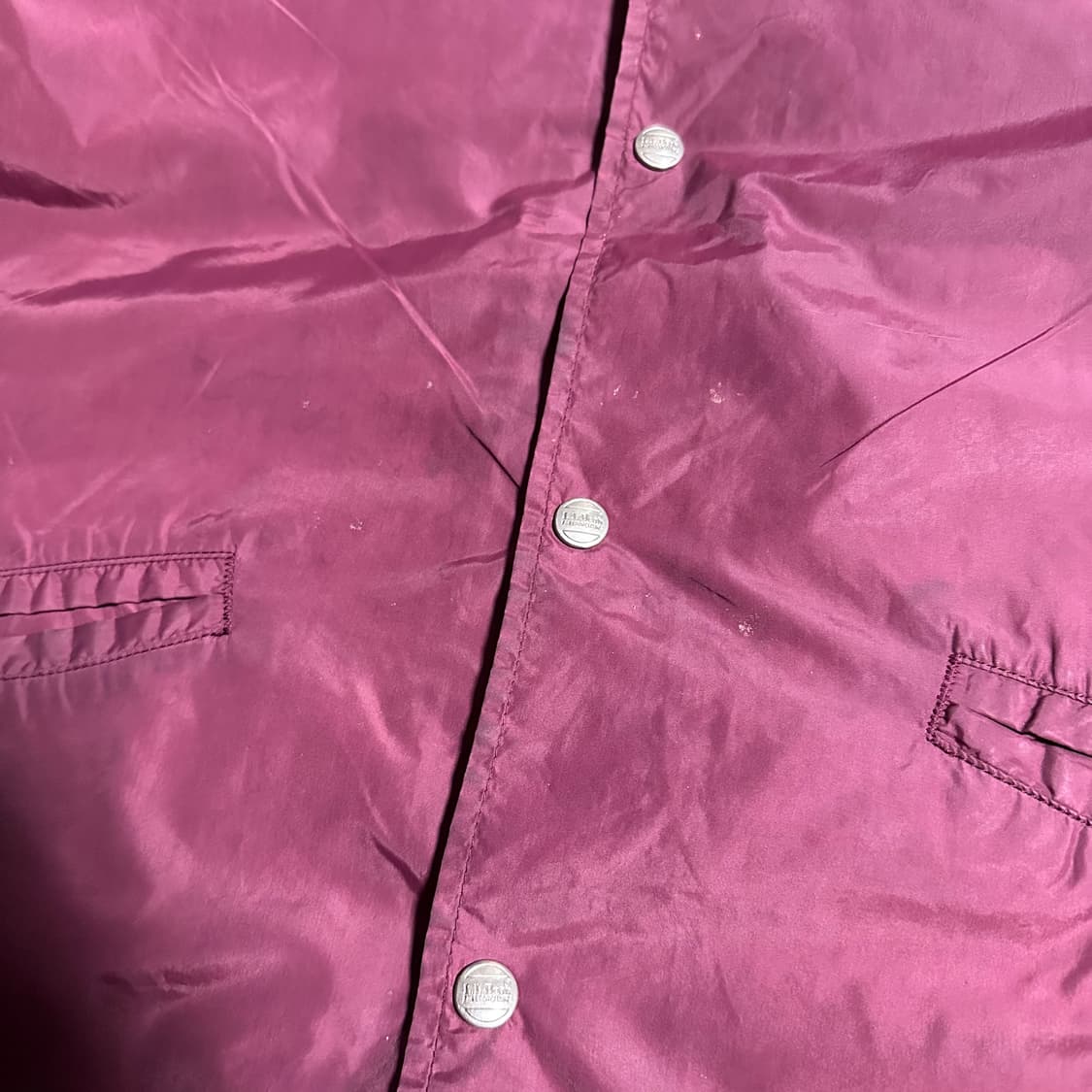 80s LL Bean 버건디 코치자켓 상품이미지8