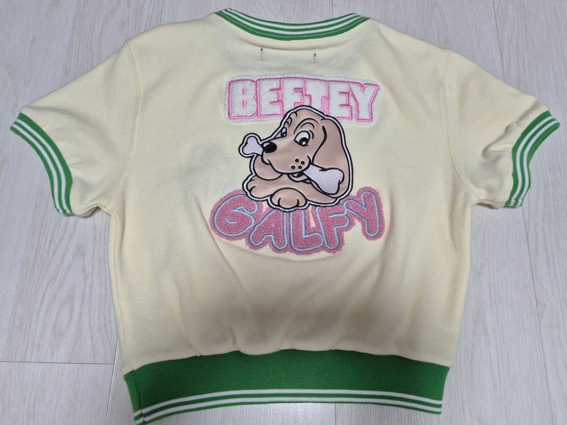 y2k GALFY x BEFTEY 링거 크롭 반팔 티 상품이미지2