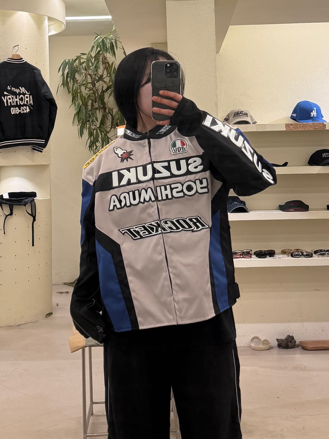 빈티지 스즈키 패치워크 프로텍터 레이싱 자켓 U584 상품이미지1