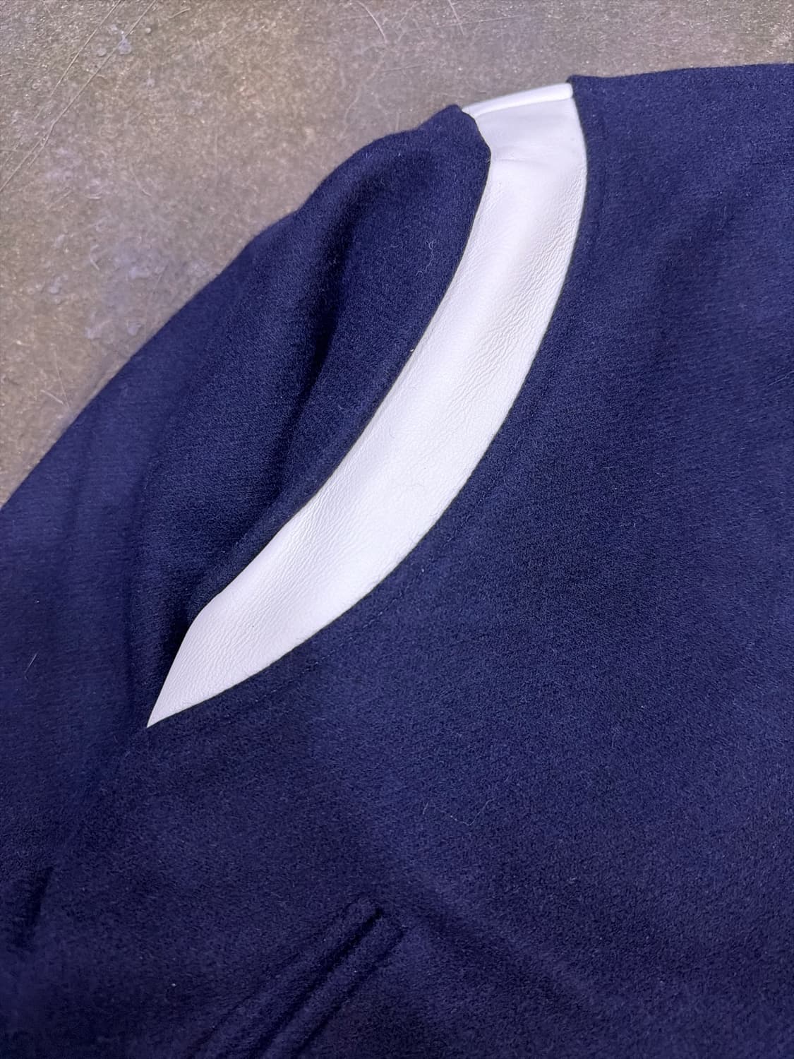 로드존그레이 바시티 숏 자켓 점퍼 네이비 XL 상품이미지7