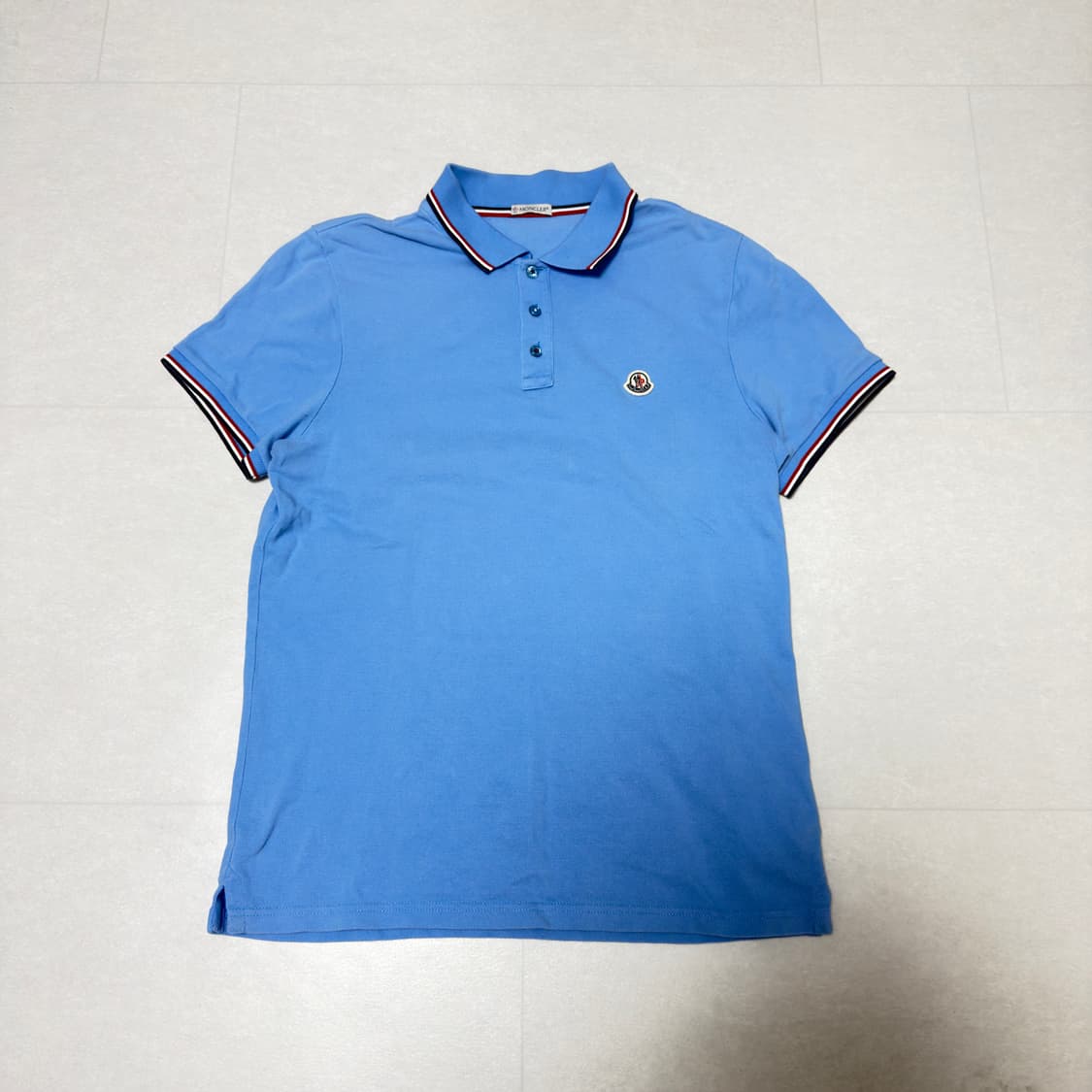 [레어컬러, L] 몽클레어 pk 카라티 피케티 스카이블루 상품이미지1