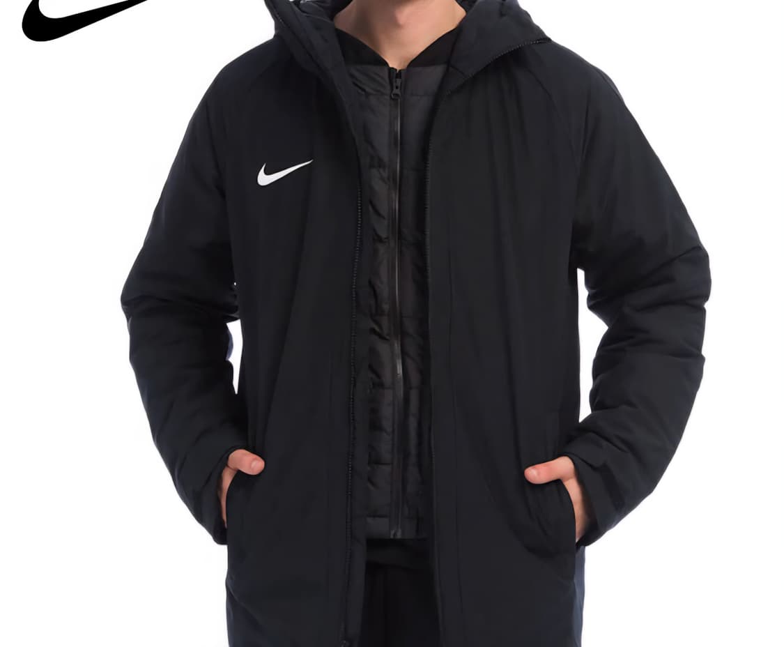 나이키 블랙 후드 패딩 점퍼 상품이미지1