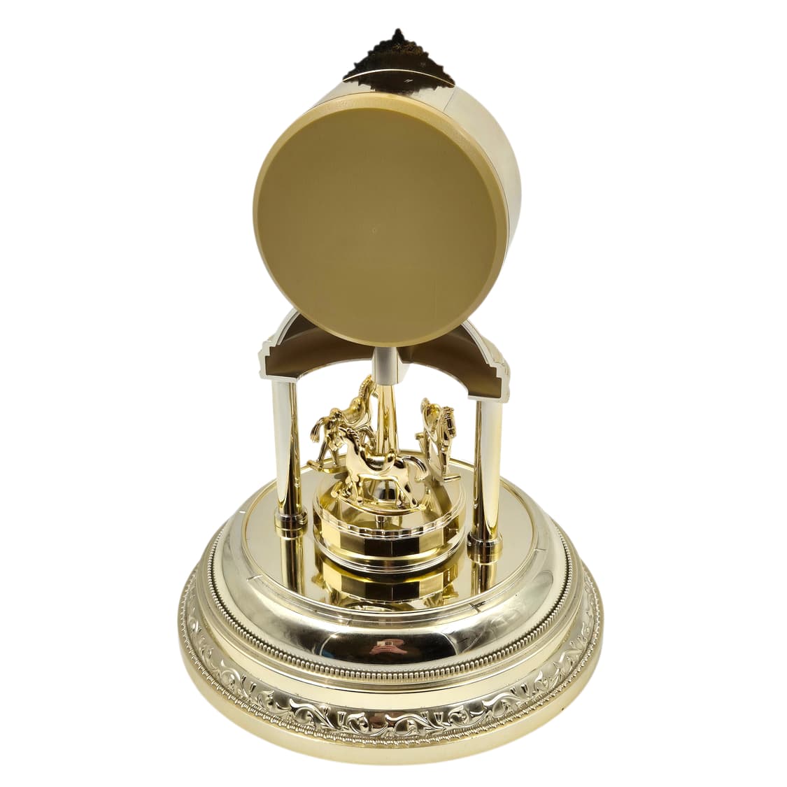 90s 시티즌 글라스 돔 회전목마 탁상 시계 상품이미지5