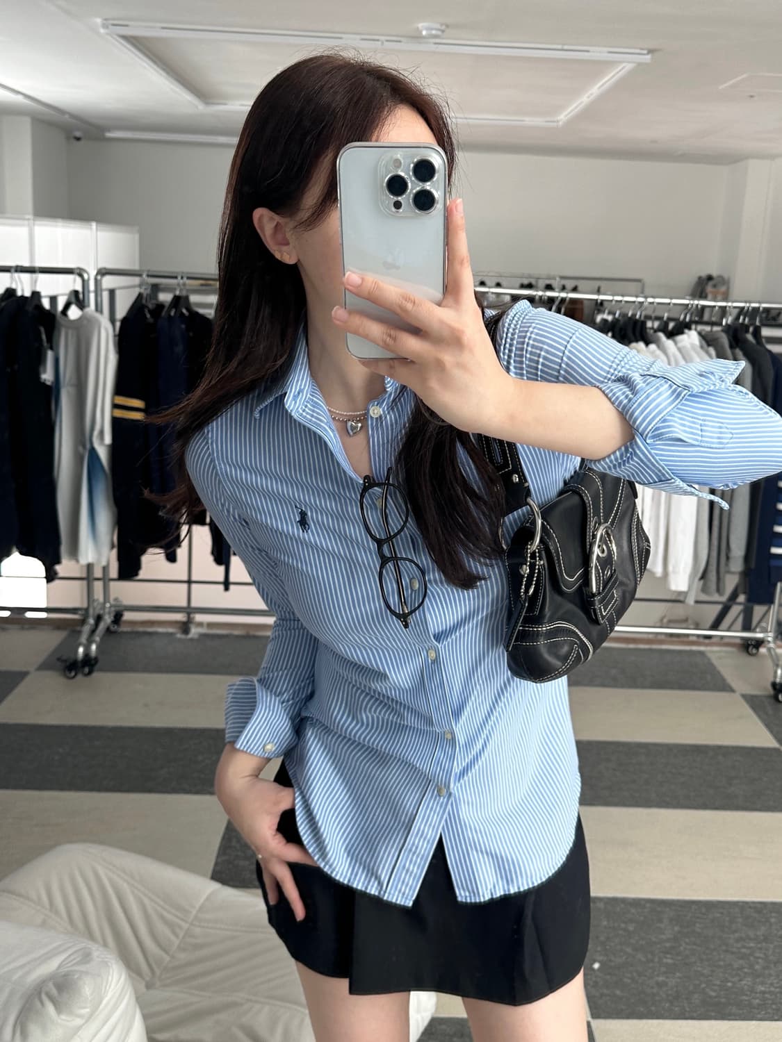 폴로 랄프로렌 스트라이프 니트 드레스 셔츠  상품이미지8