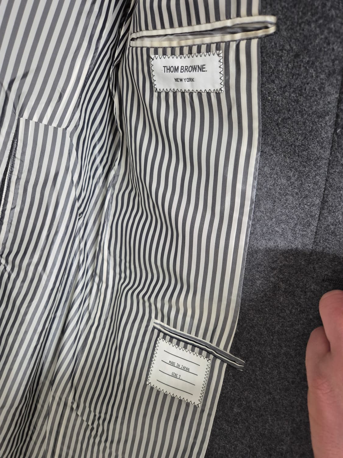 톰브라운/ 울 싱글 코트/2 상품이미지5