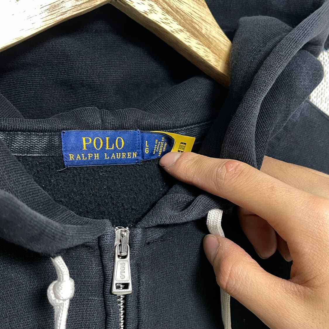 폴로 랄프로렌 포니 로고 후드집업 상품이미지3