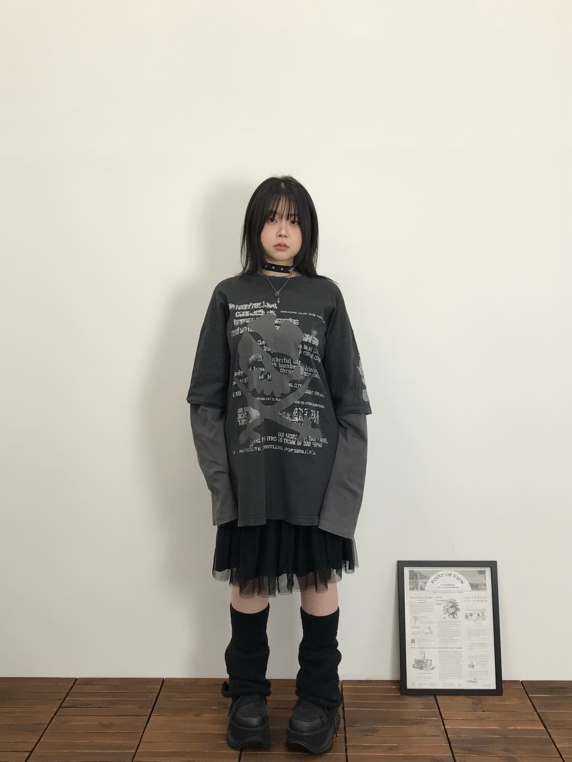 Grigri Layered Gothic Graphic Tee 상품이미지1