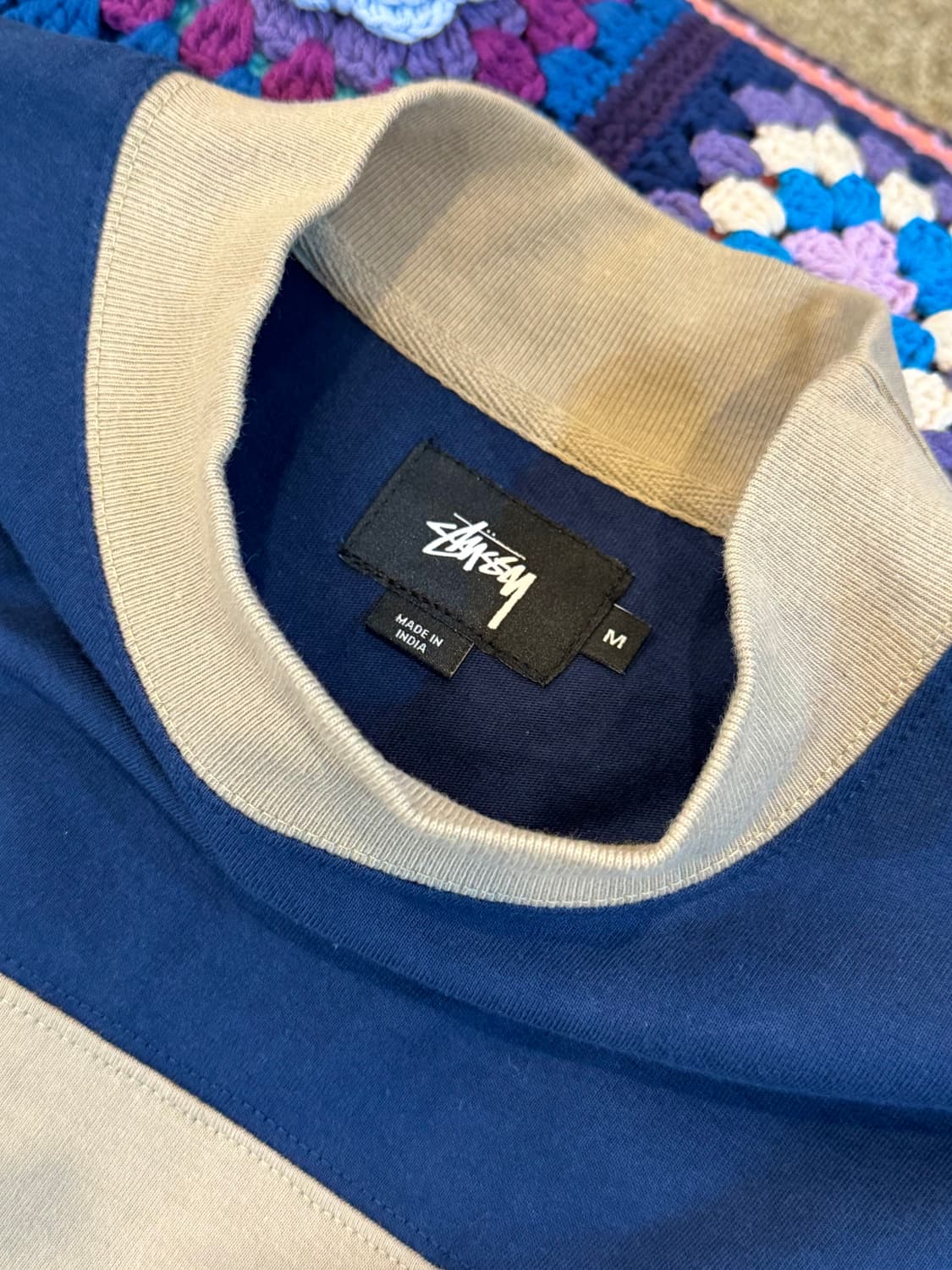 정품 스투시 스트라이프 롱슬리브 M 상품이미지3