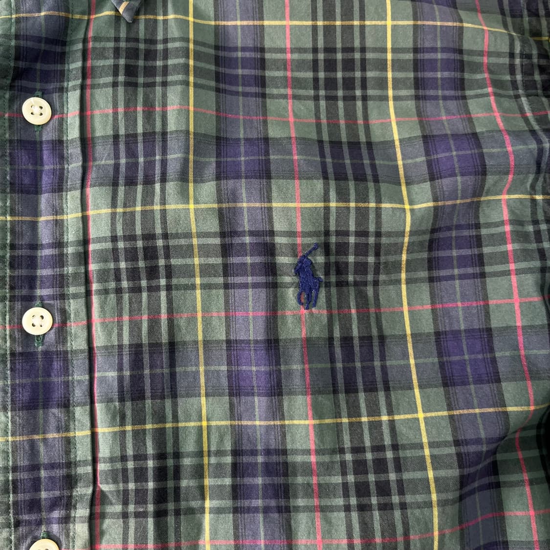 105 폴로랄프로렌 빈티지 체크 코튼 셔츠 상품이미지3