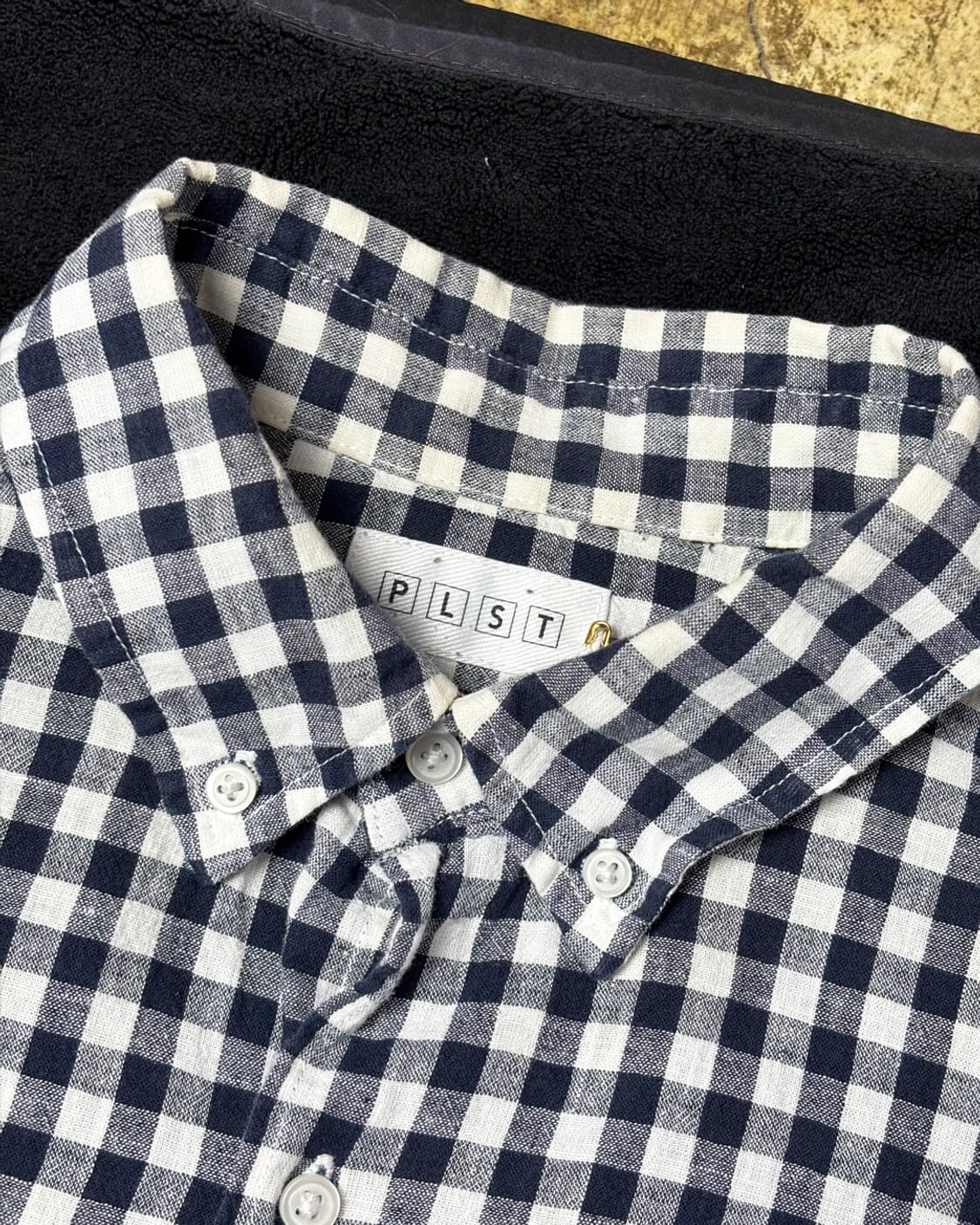 일본빈티지 PLST 체크 셔츠 상품이미지3