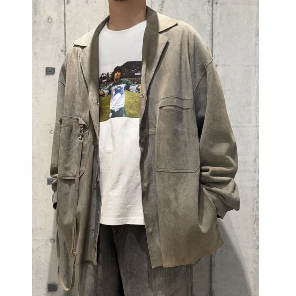 3) YOKE 요크 스웨이드 양가죽 셔츠 자켓 상품이미지5